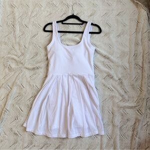 Women's White Sleeveless Mini Dress